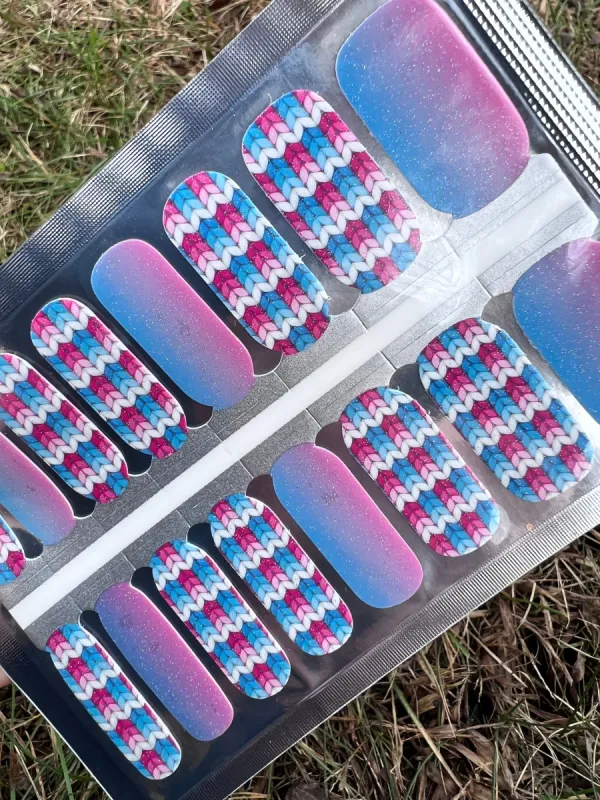 Sweater Time - Designer Nail Polish Wraps sold by De's Nails