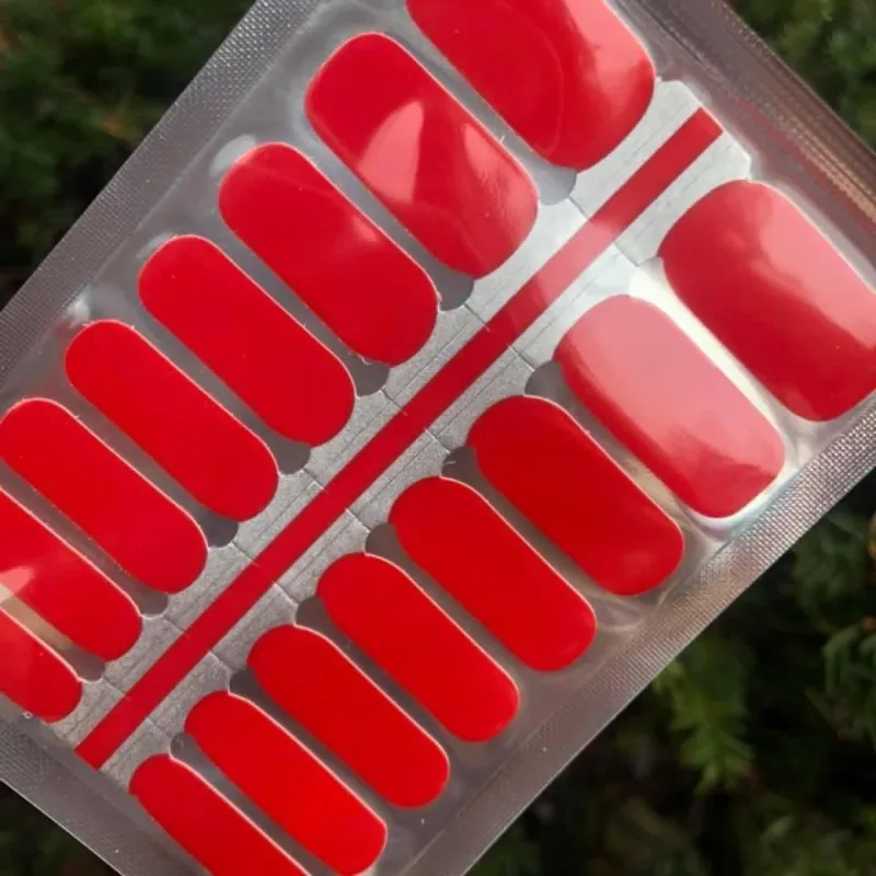 Candy Apple Red - Nail Polish Wraps sold by De's Nails