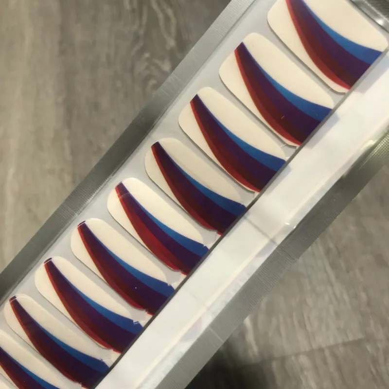 Sunset Sail Lux - Clear Overlay Nail Polish Wraps sold by De's Nails