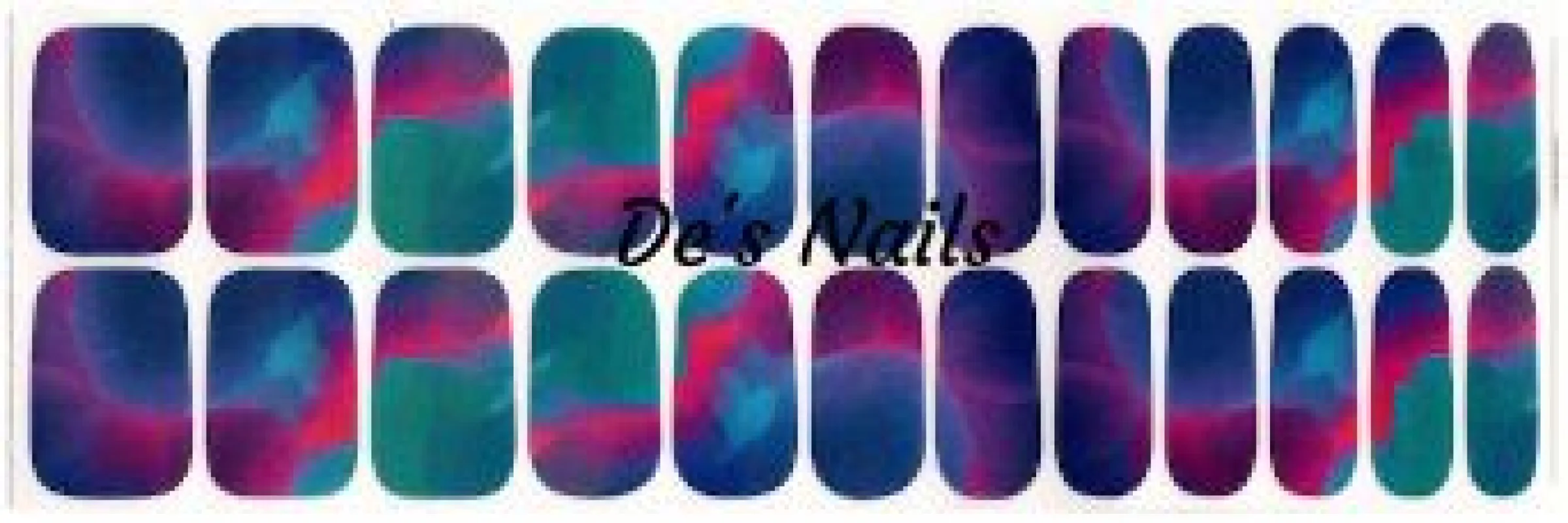 Pulled Taffy - Premium Nail Polish Wraps sold by De's Nails