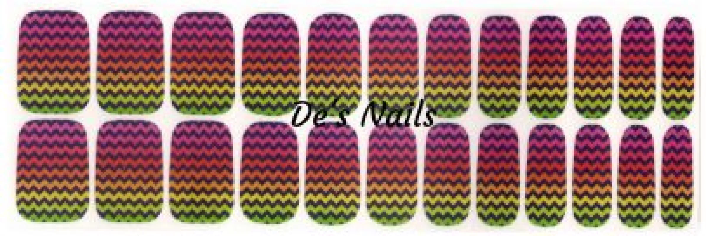 Fruit Stripes - Premium Nail Polish Wraps sold by De's Nails