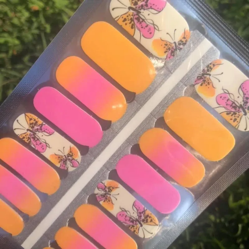 Butterfly Sun - Nail Polish Wraps sold by De's Nails