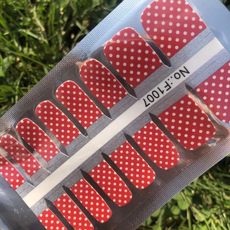 Polka Dot Red - Pedi sold by De's Nails