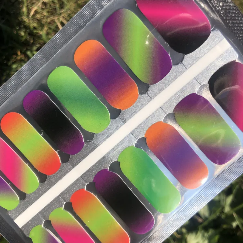 Near Neon Nails - Designer Nail Polish Wraps sold by De's Nails