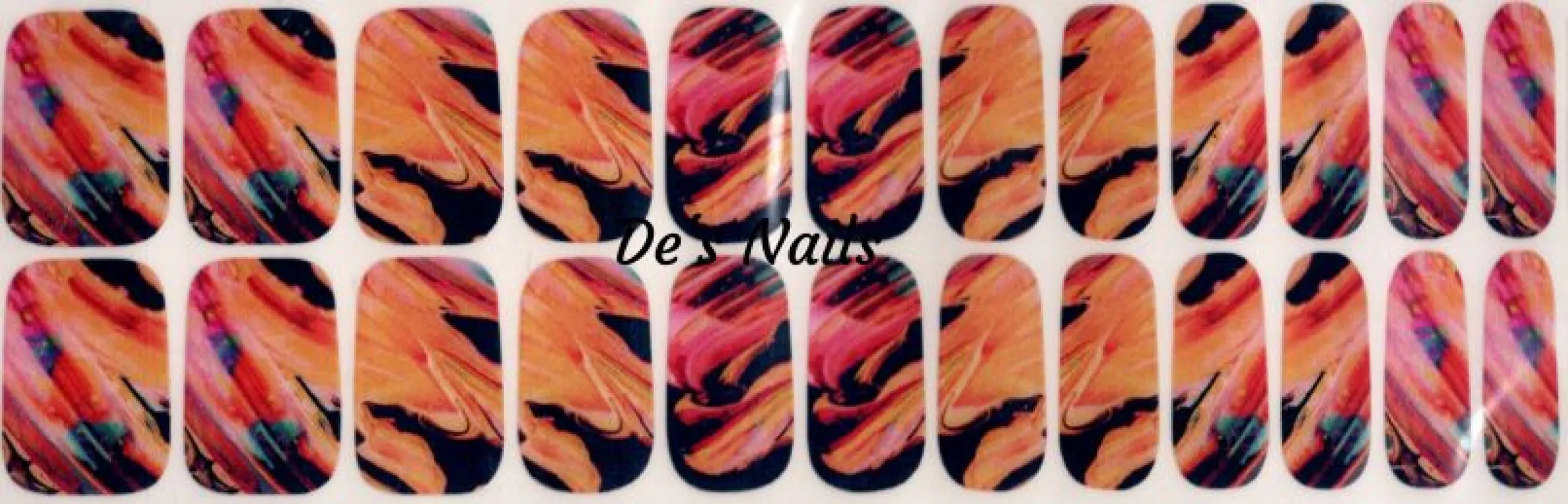 I Lava You - Premium Nail Polish Wraps sold by De's Nails