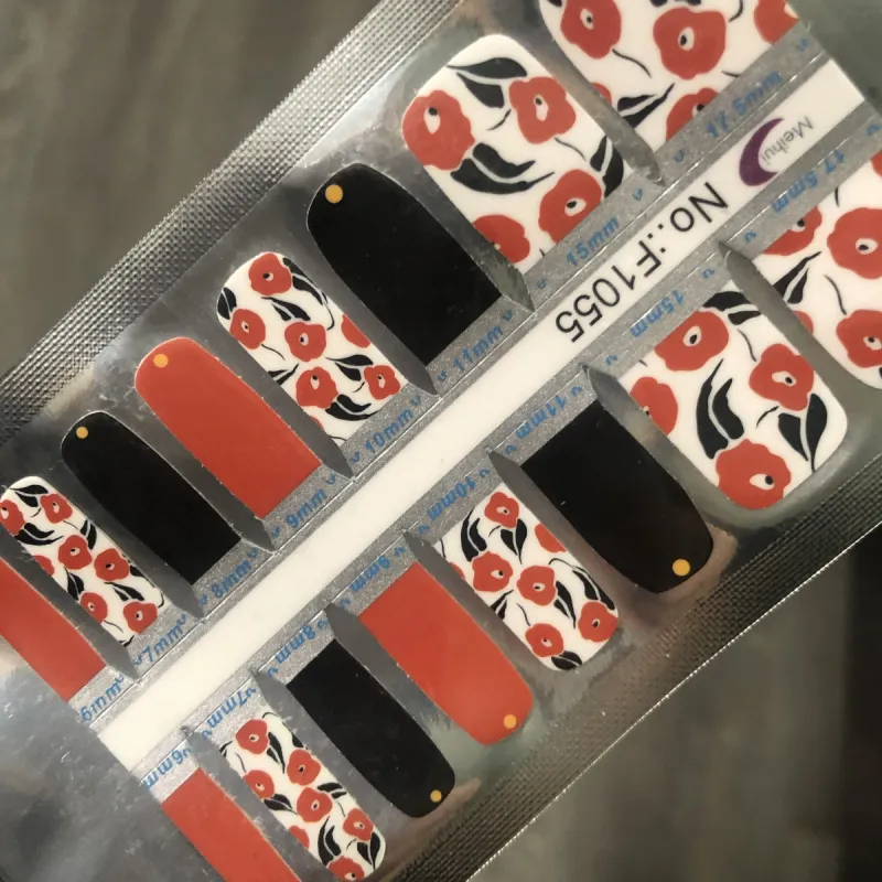 Hot Floral Pedi sold by De's Nails