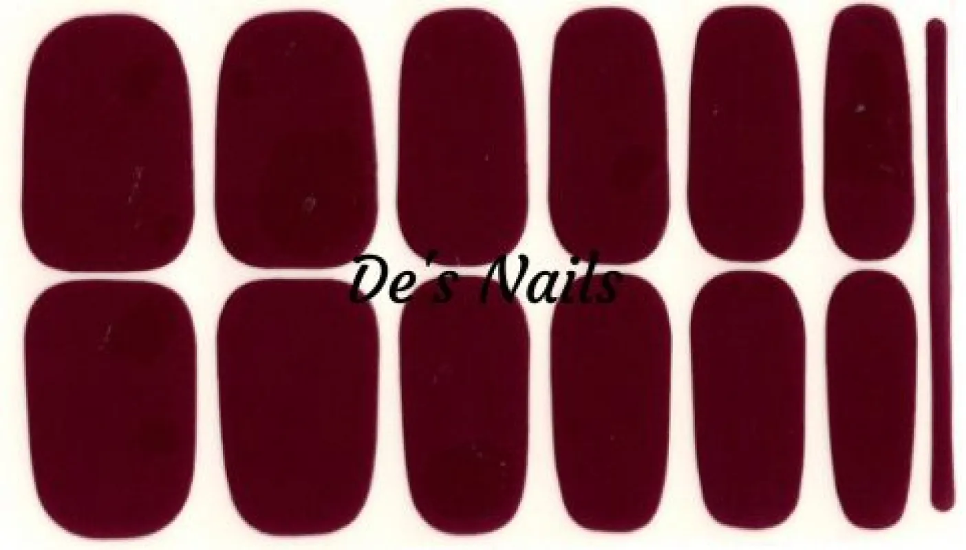 Wine - Premium Nail Polish Wraps sold by De's Nails