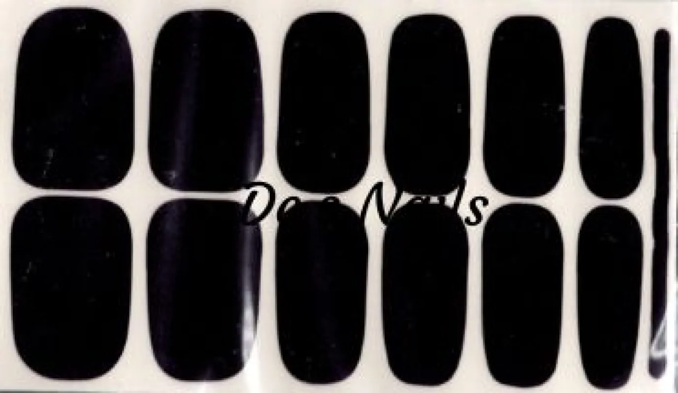 Black/Very Dark Purple- Premium Nail Polish Wraps sold by De's Nails