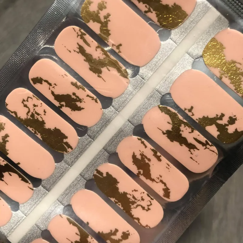 Peach Gold Foil sold by De's Nails