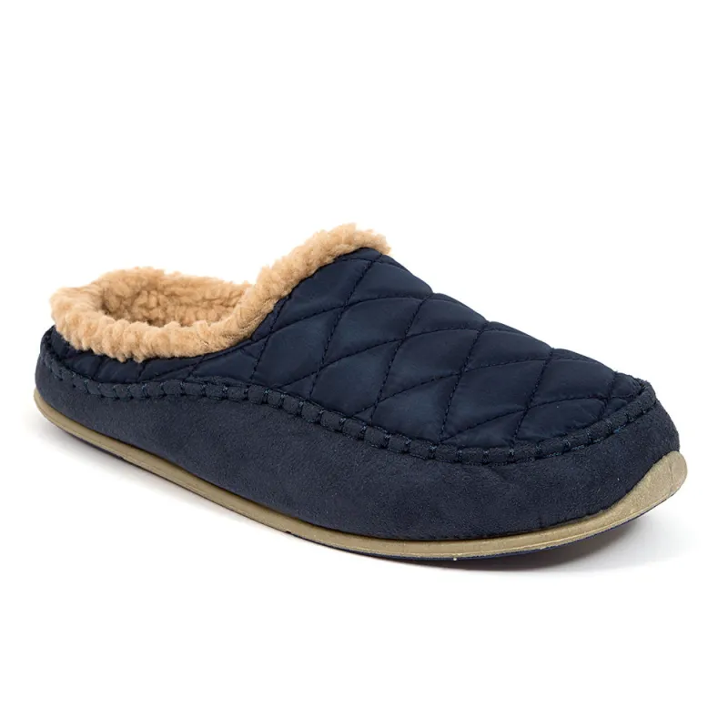 Alma Unisex Slipper in Navy sold by Deer Stags