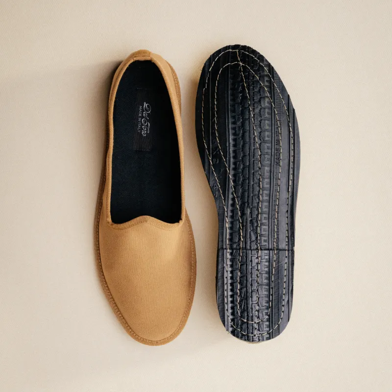 Men's Friulane - Tan Canvas made by Del Toro