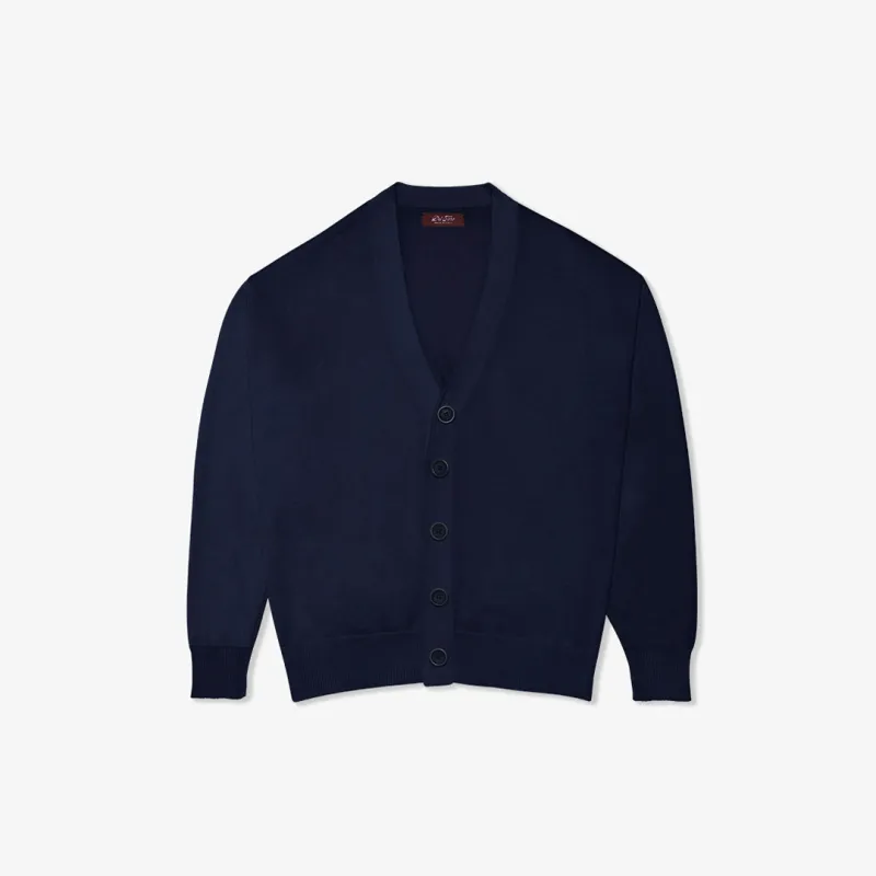 Women's Vintage Fit Cardigan - Solid Navy made by Del Toro