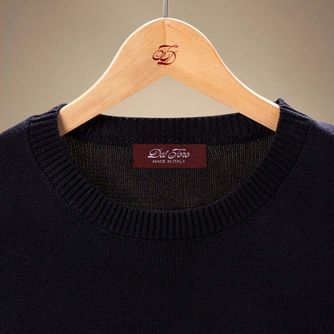 Men's Classic Crewneck Sweater - Navy sold by Del Toro product image thumbnail 3
