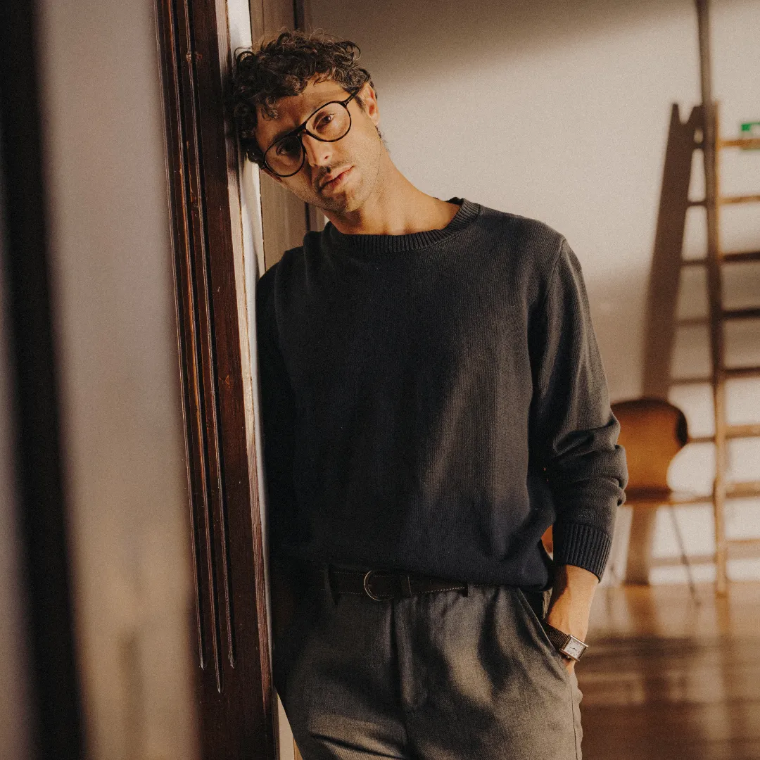 Men's Classic Crewneck Sweater - Navy sold by Del Toro product image thumbnail 2