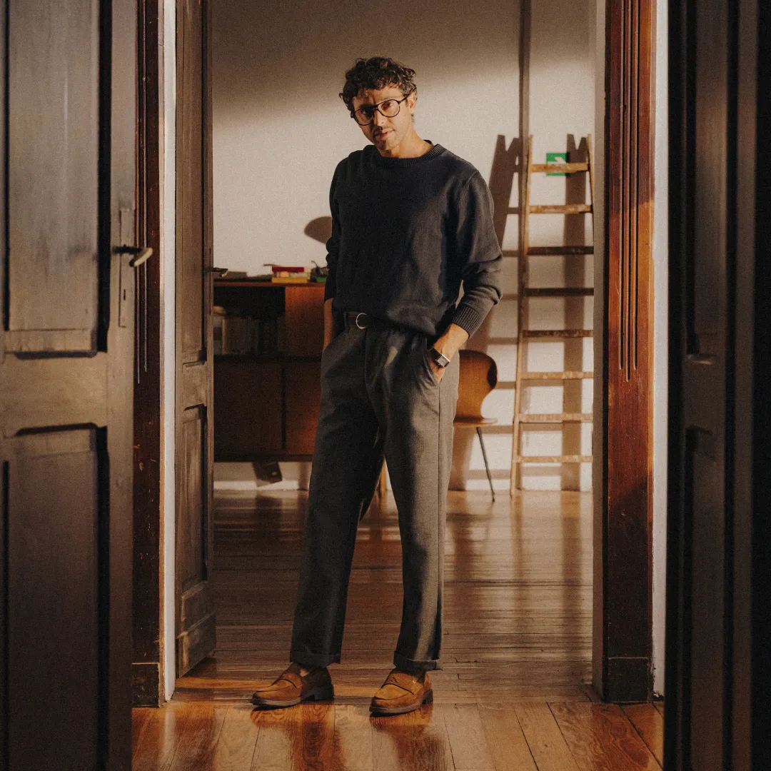 Men's Classic Crewneck Sweater - Navy sold by Del Toro product image thumbnail 5