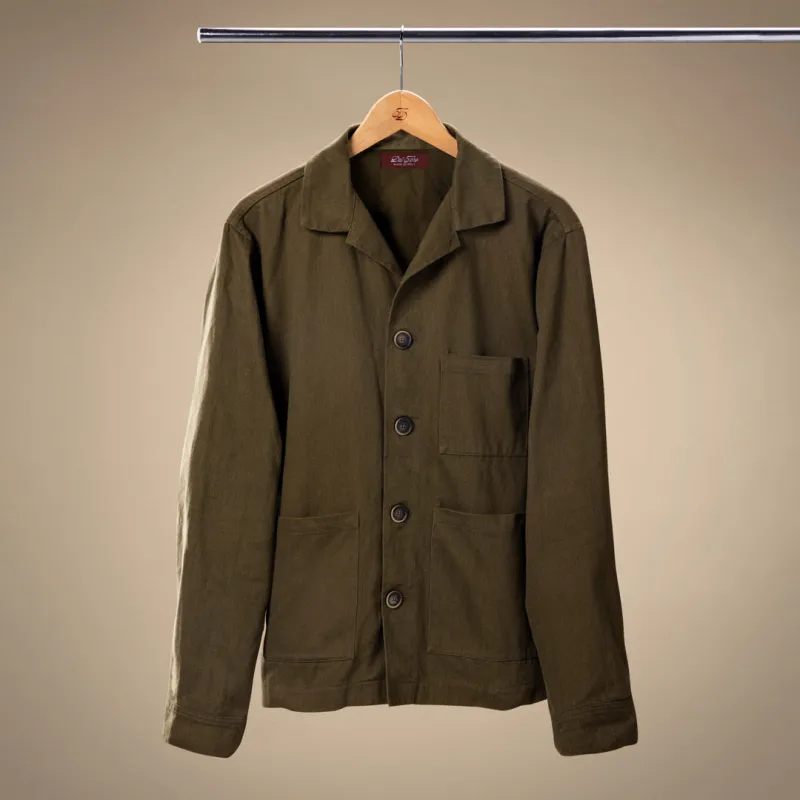 Men's Loafer Jacket - Olive made by Del Toro