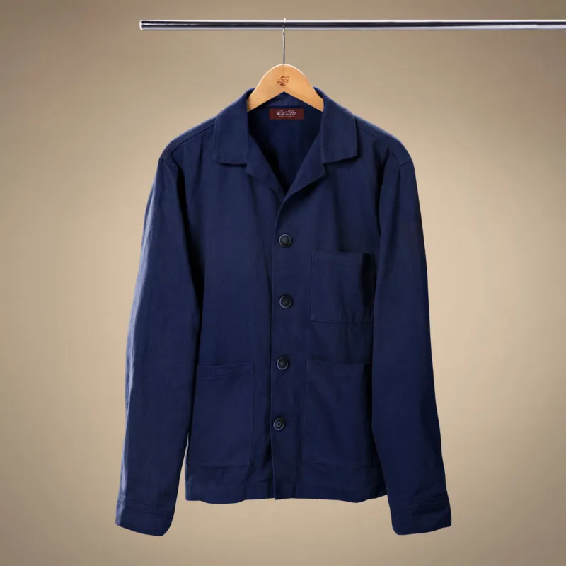 Men's Loafer Jacket - Navy made by Del Toro