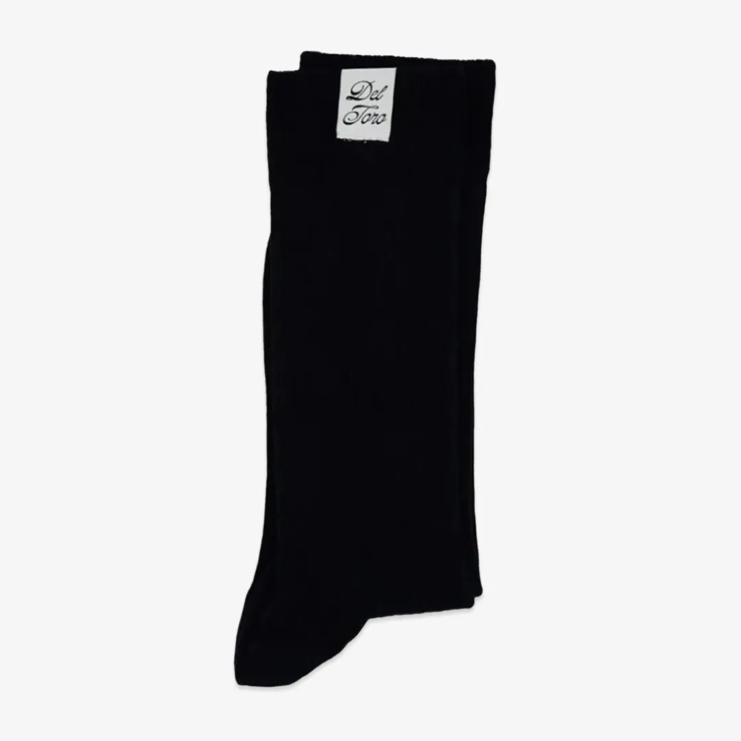 Ribbed Loop Sock - Black sold by Del Toro product image thumbnail 3
