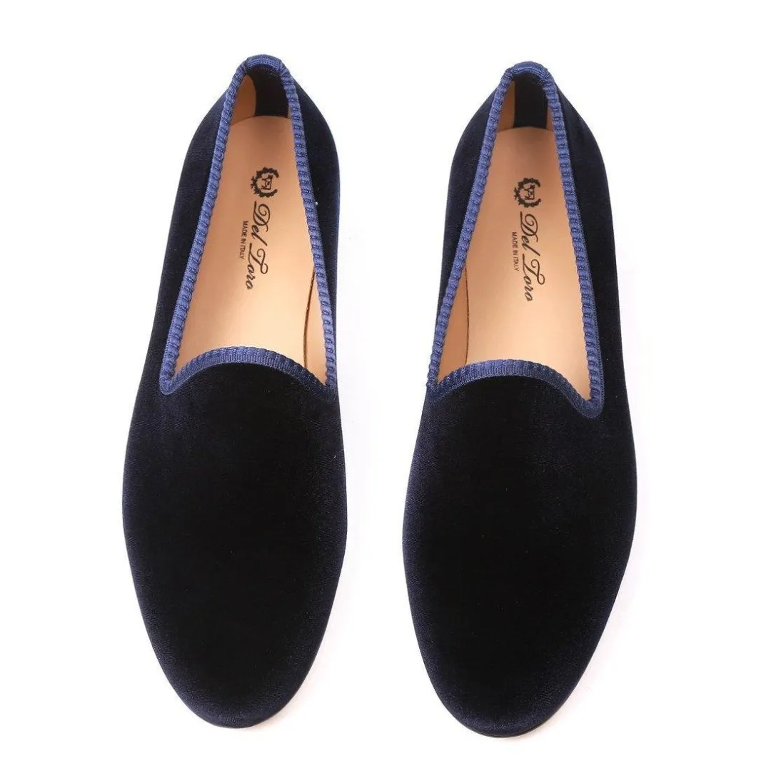 Women's Navy Velvet Slipper sold by Del Toro product image thumbnail 5