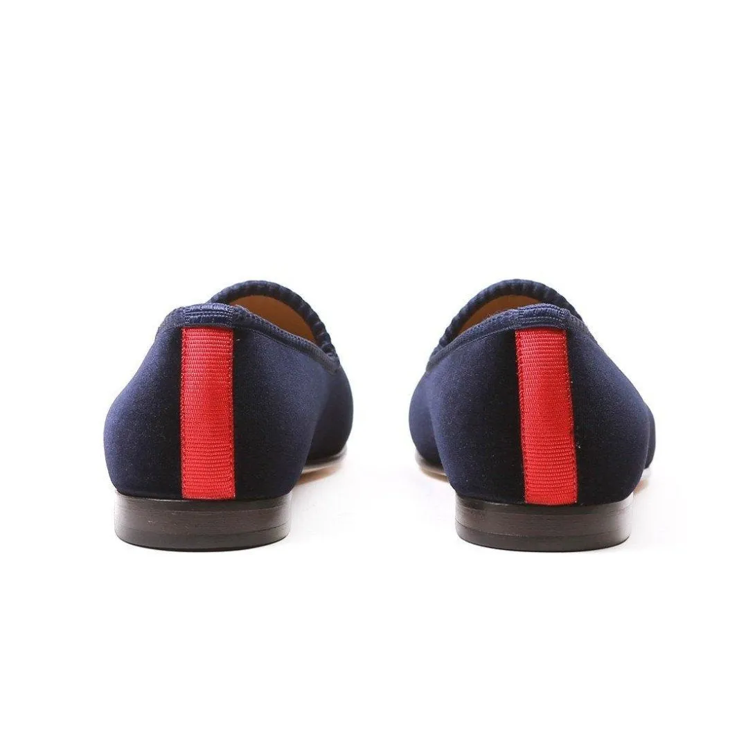 Women's Navy Velvet Slipper sold by Del Toro product image thumbnail 3