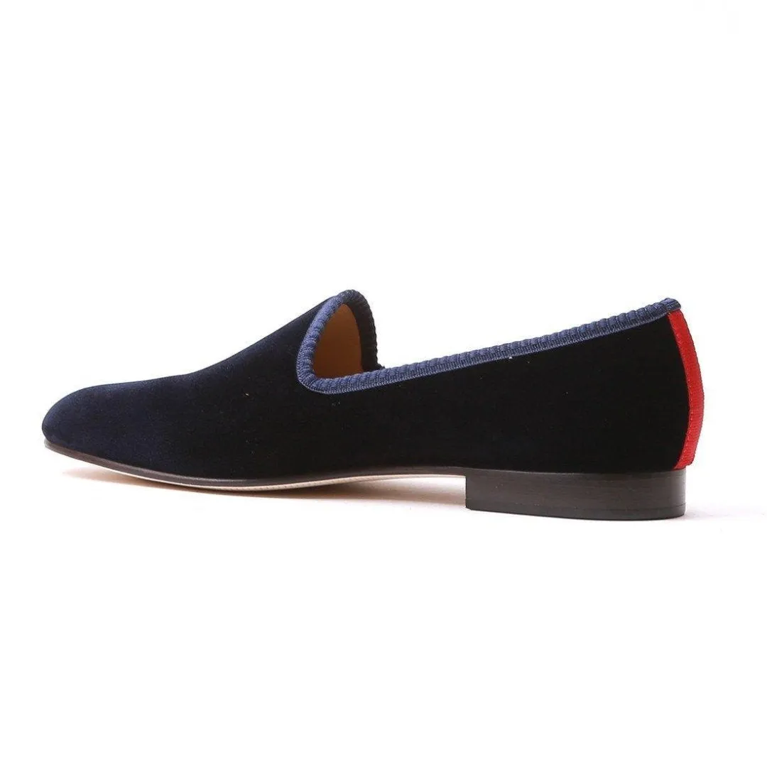 Women's Navy Velvet Slipper sold by Del Toro product image thumbnail 4