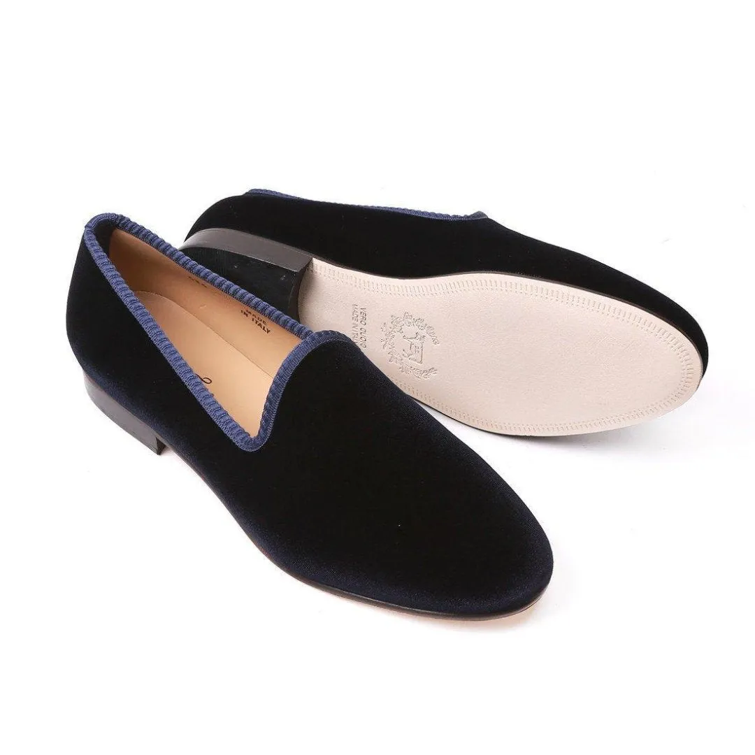 Women's Navy Velvet Slipper sold by Del Toro product image thumbnail 2