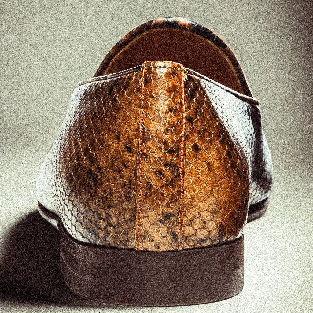 Women's Brown Snakeskin Milano Loafer sold by Del Toro product image thumbnail 3