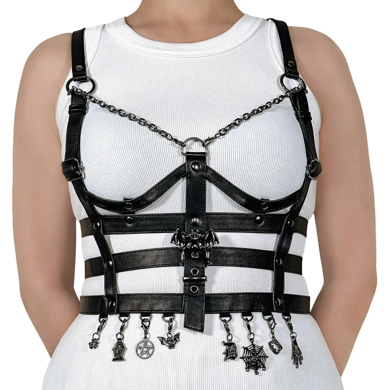 Demonia Cage Body Harness sold by Demonia