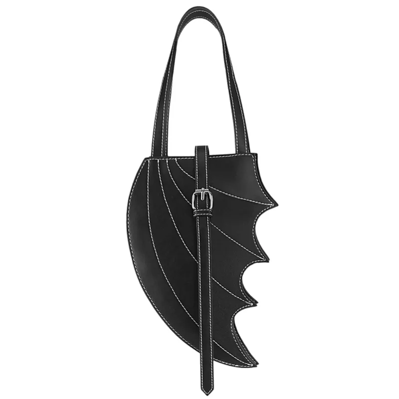 Demonia Faux Leather Batwing Handbag sold by Demonia