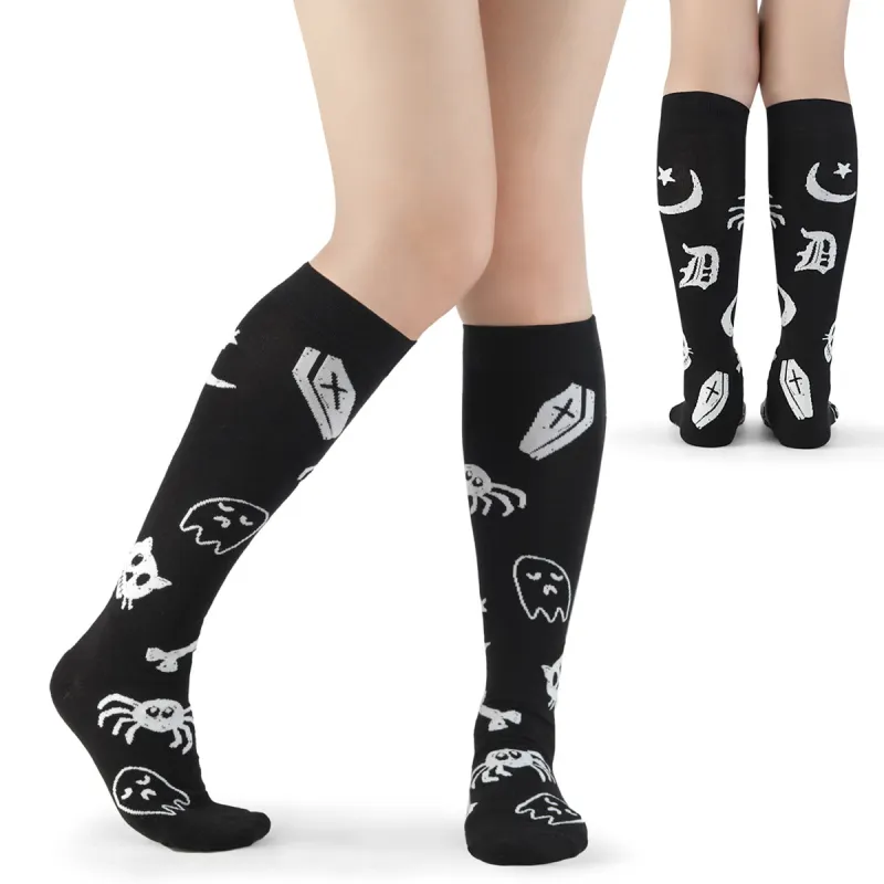 Coffin Knee High Socks sold by Demonia