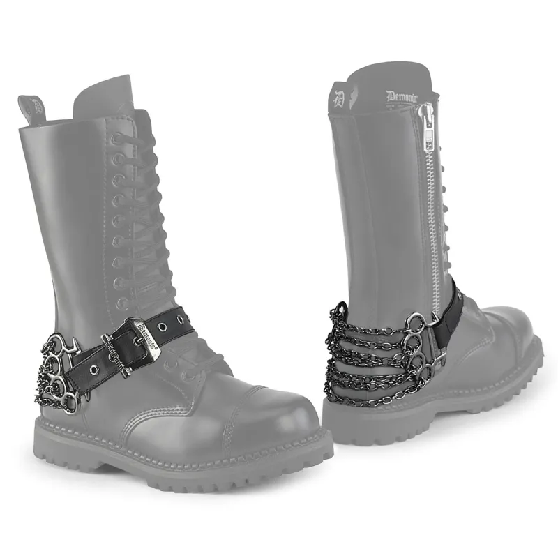 Demonia Chain Boot Harness (Pair) sold by Demonia