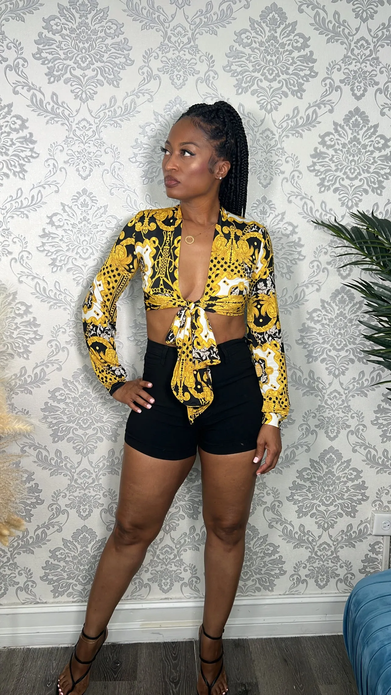 PAISLEY ME CROP TOP sold by 24/7 Denim product image thumbnail 2