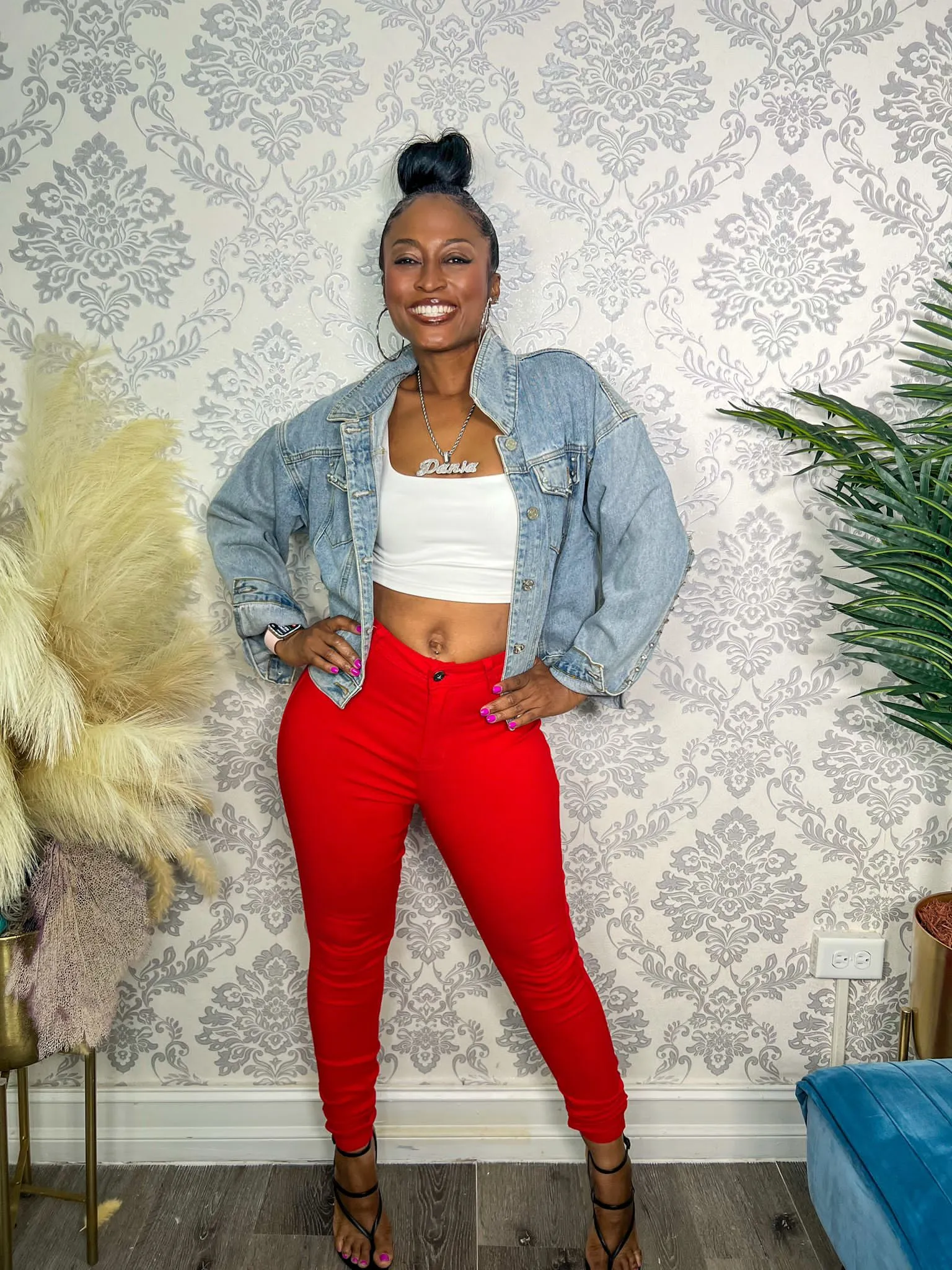 I'M ROSEY RED JEANS sold by 24/7 Denim product image thumbnail 2