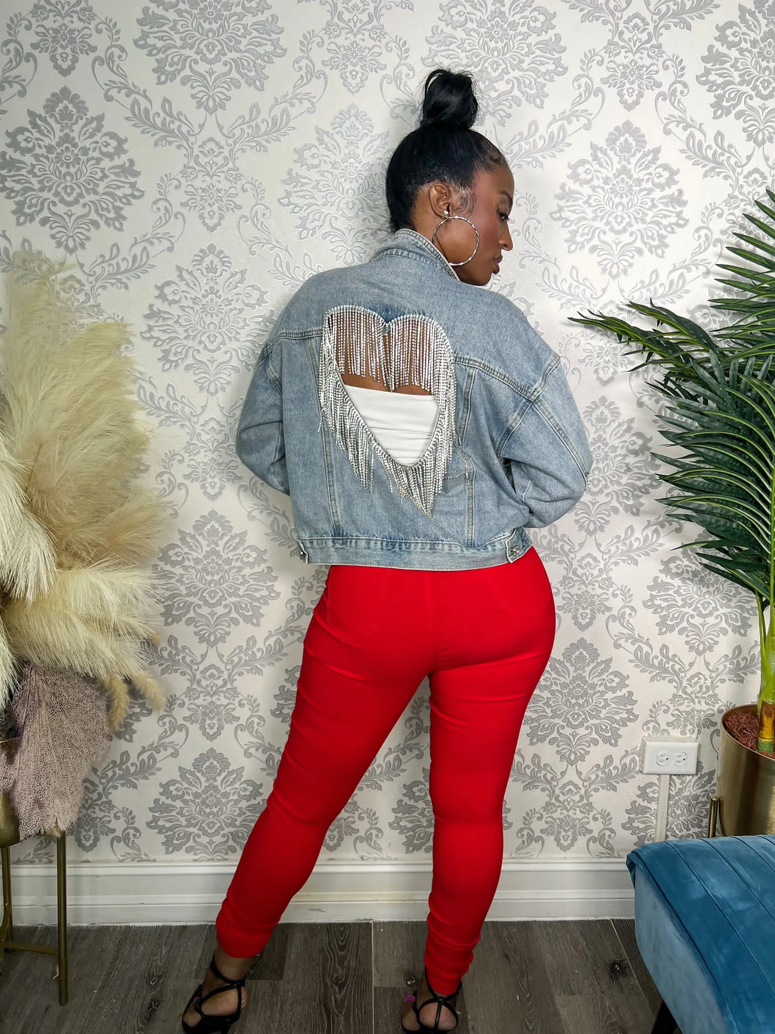 I'M ROSEY RED JEANS sold by 24/7 Denim product image thumbnail 4