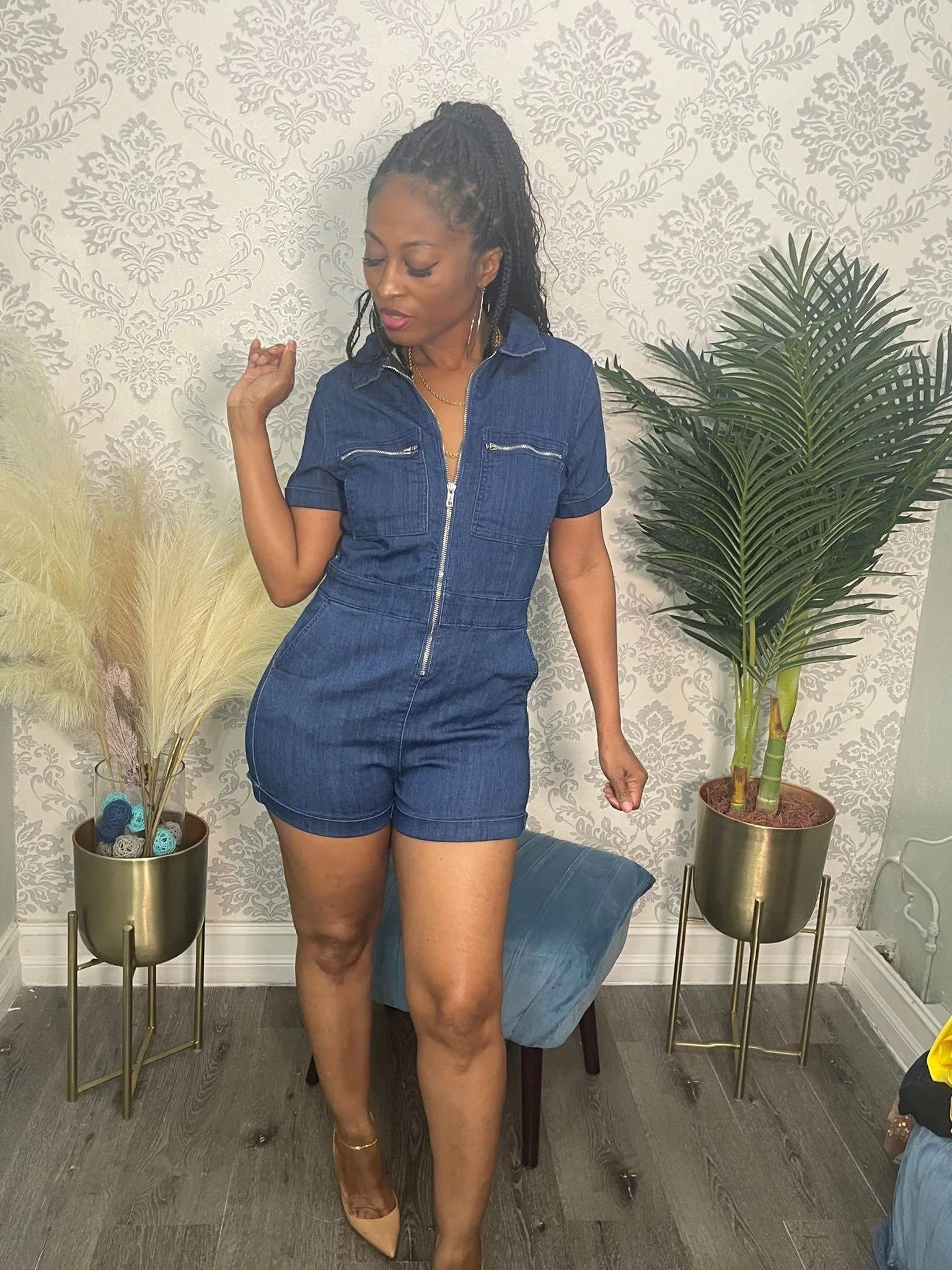 THE BOOM BOOM ROMPER sold by 24/7 Denim