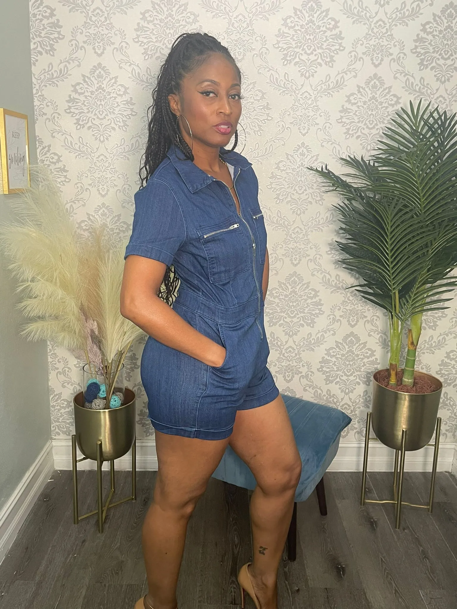 THE BOOM BOOM ROMPER sold by 24/7 Denim product image thumbnail 3