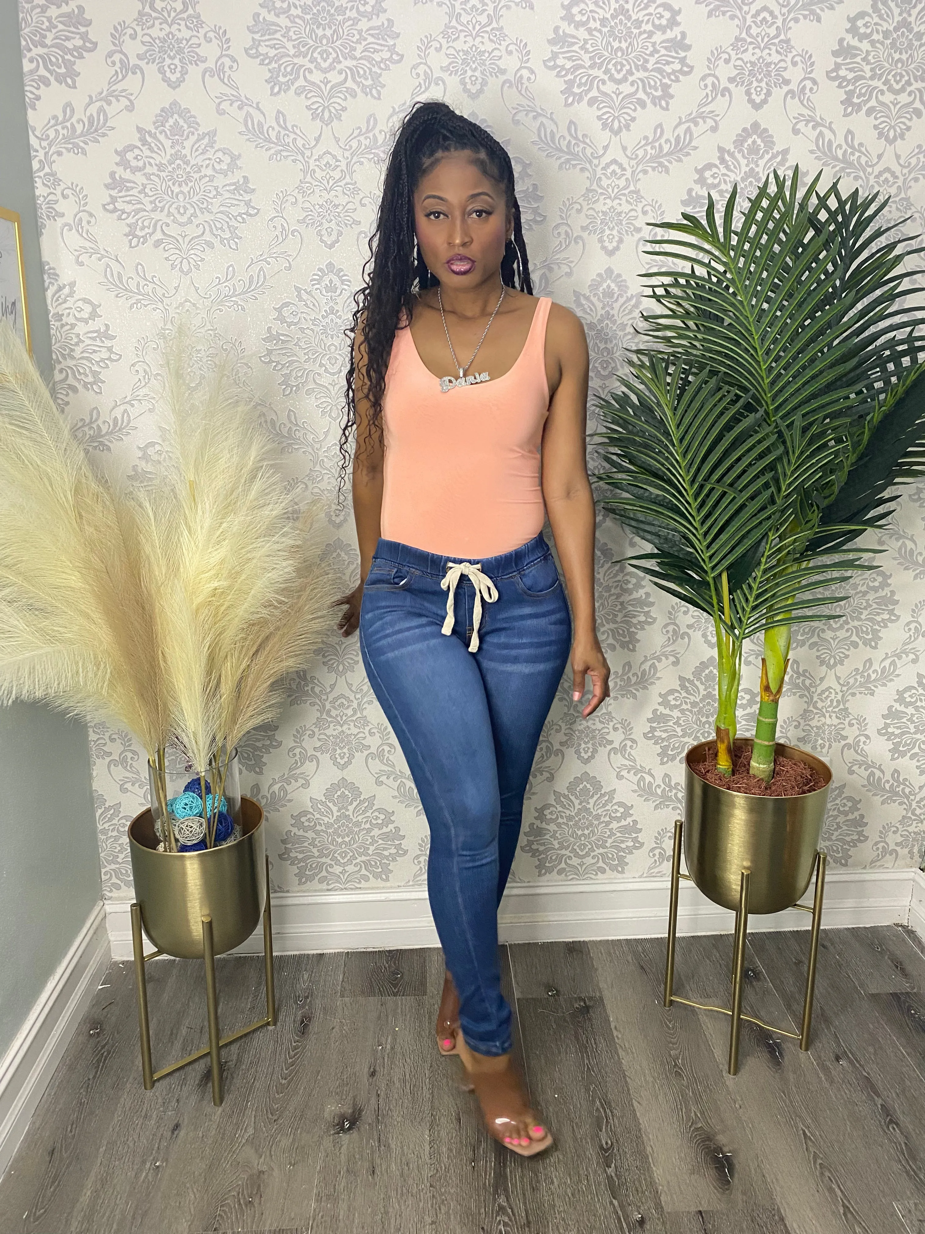 "DRAW ME "DRAWSTRING JEANS sold by 24/7 Denim product image thumbnail 3