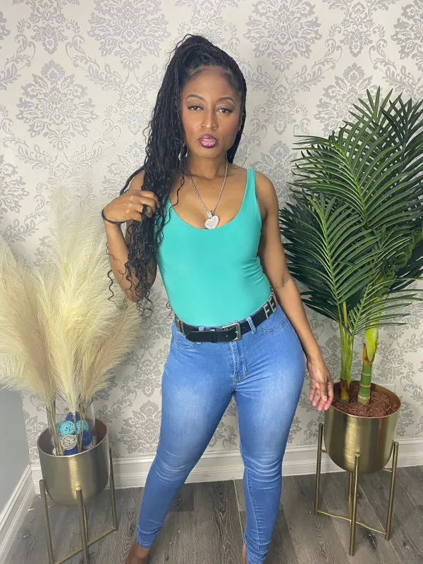 TURQUOISE WATERS  BODYSUIT sold by 24/7 Denim