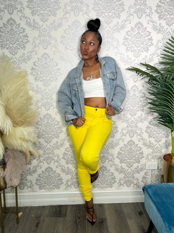 SUNNY DAZE YELLOW JEANS sold by 24/7 Denim