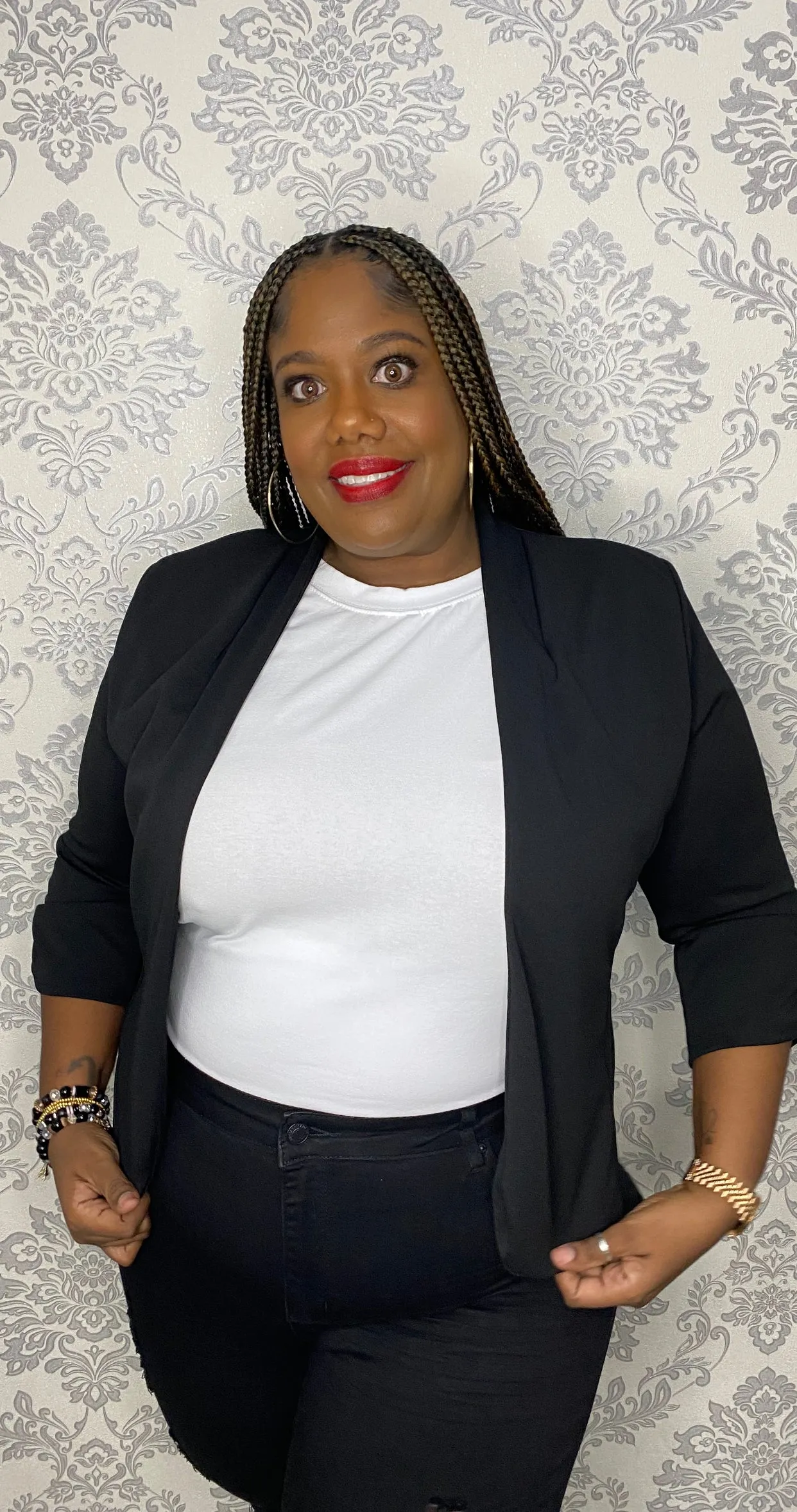 THE BLACK PLUSH BLAZER PLUS sold by 24/7 Denim