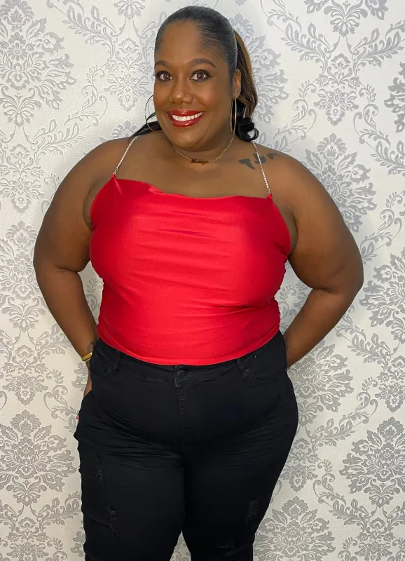 SOMETHING REDISH PLUS TOP sold by 24/7 Denim