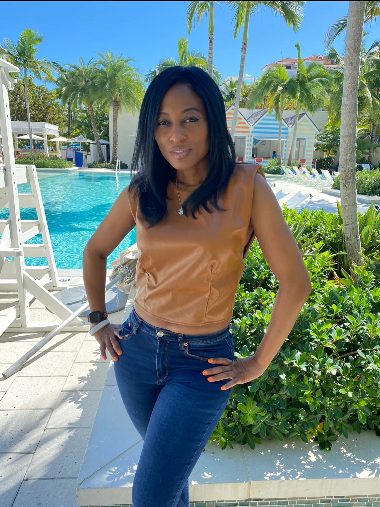 "LEATHER" TOP sold by 24/7 Denim product image thumbnail 4