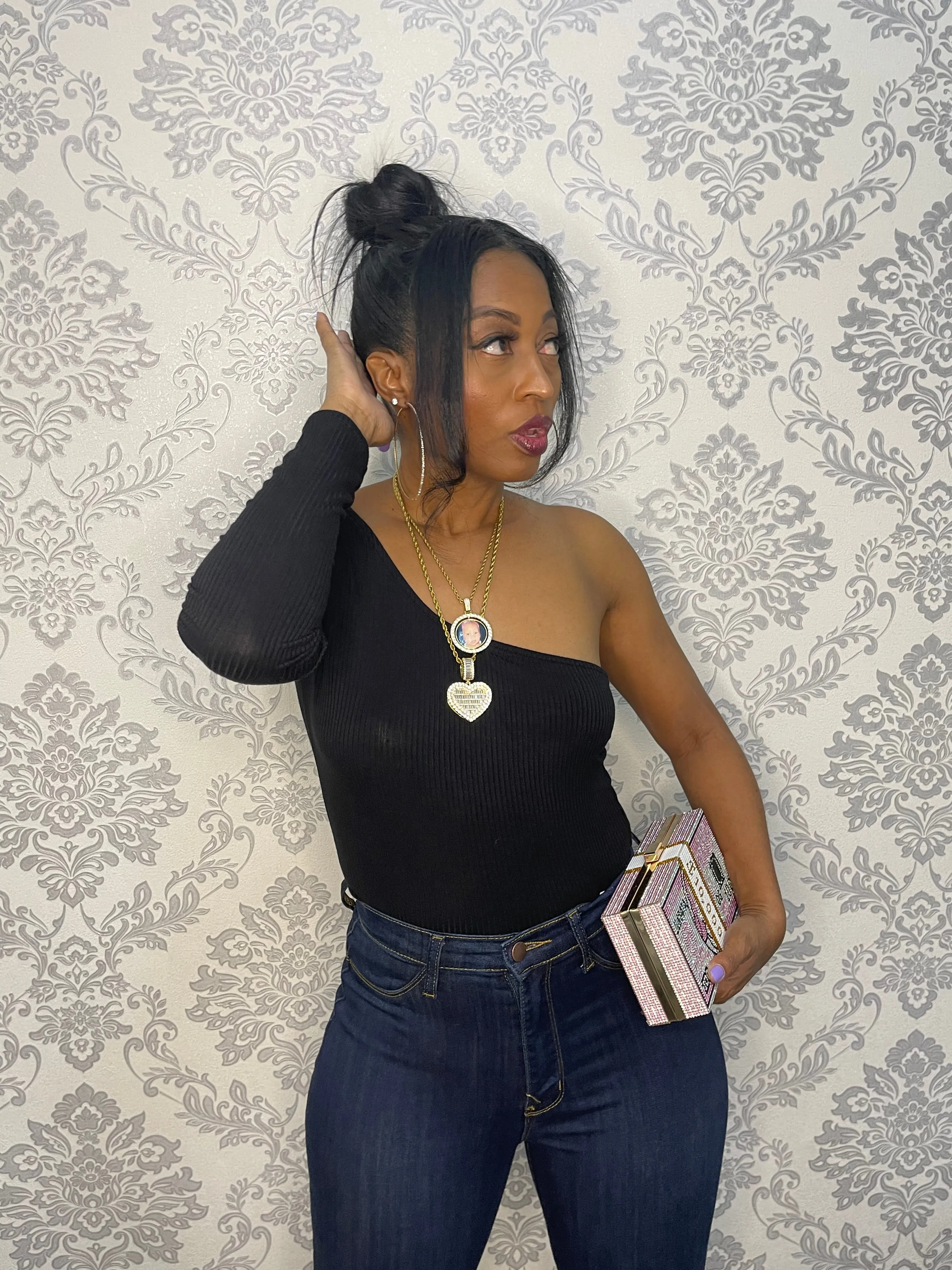 "ONE SHOULDER B\BLACK BODYSUIT" sold by 24/7 Denim