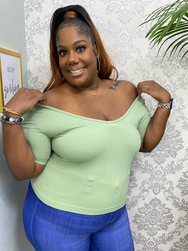 'SHOULDERS OUT" TOP sold by 24/7 Denim