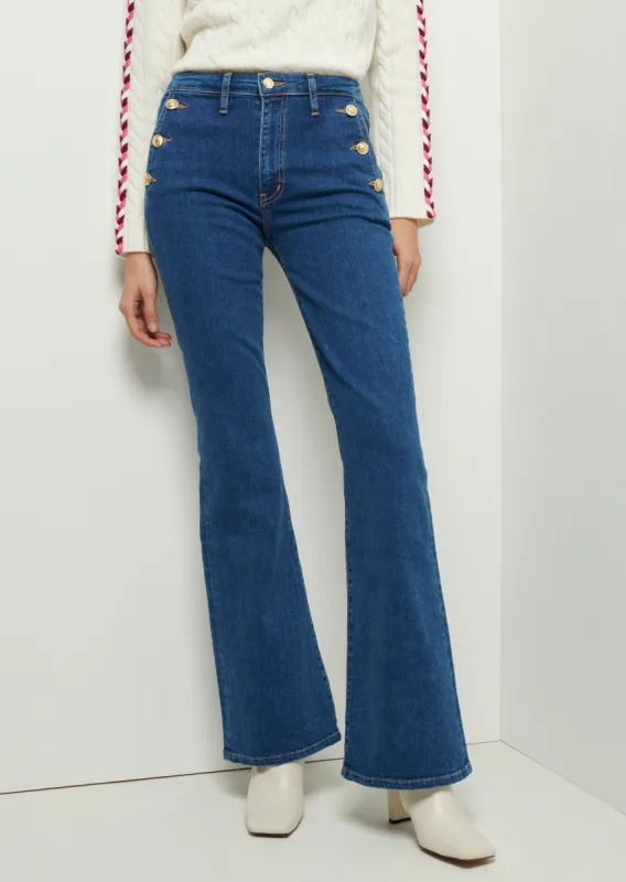 Goldie High Rise Flare Jeans - Lexington Dark sold by Derek Lam