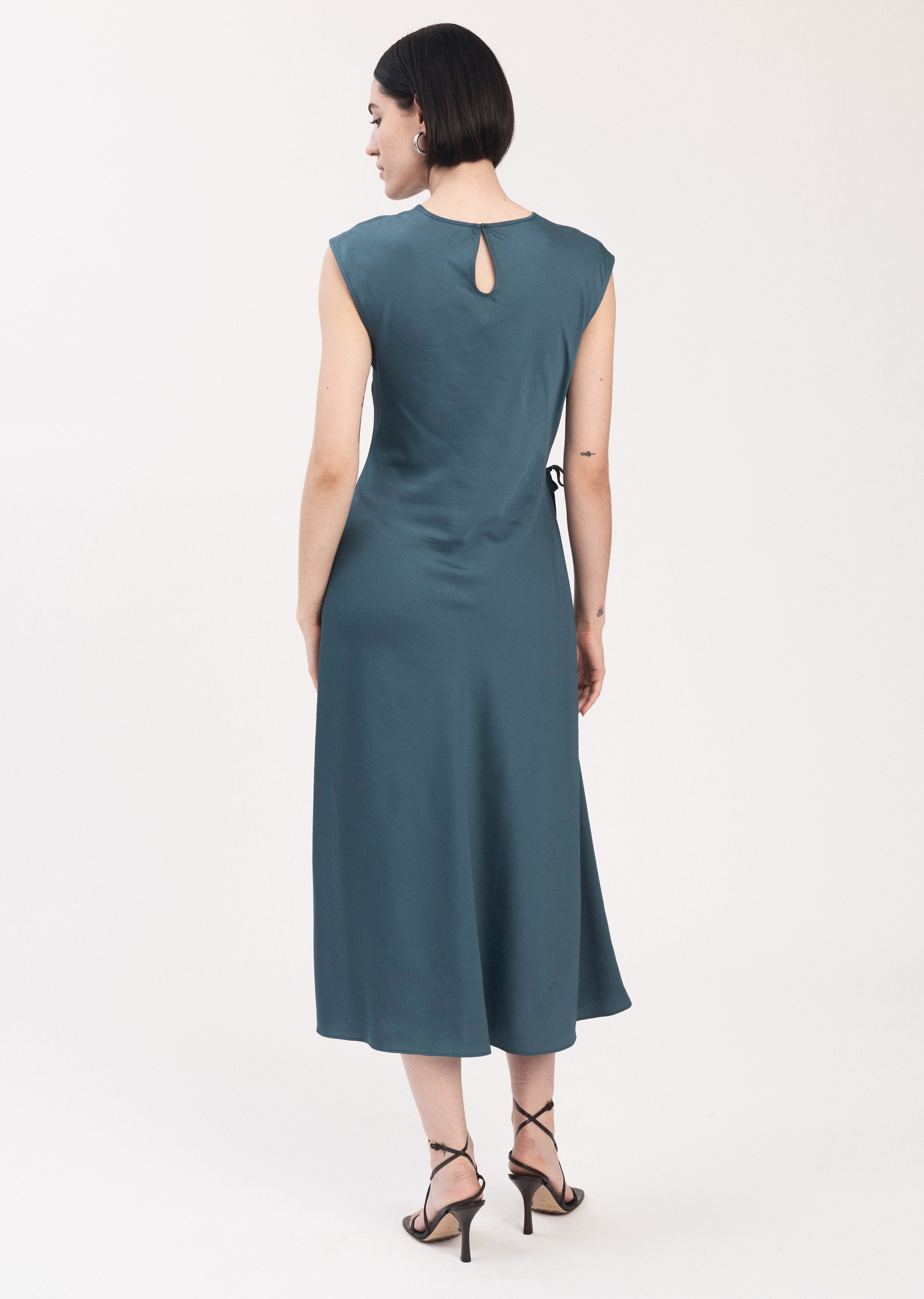 Alba Keyhole Midi Dress - Dark Green sold by Derek Lam product image thumbnail 4