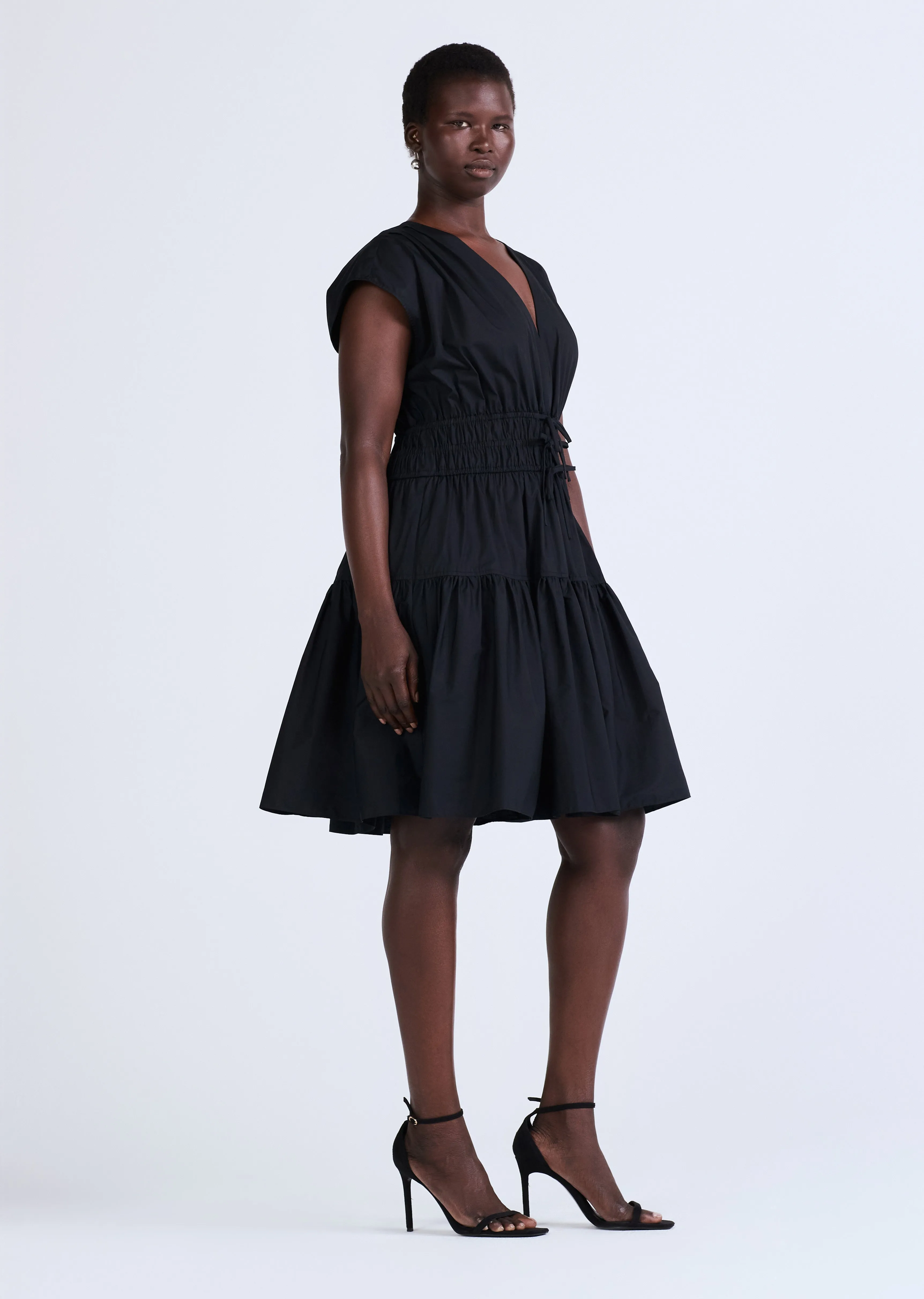Tora V-Neck Dress - Black sold by Derek Lam product image thumbnail 4