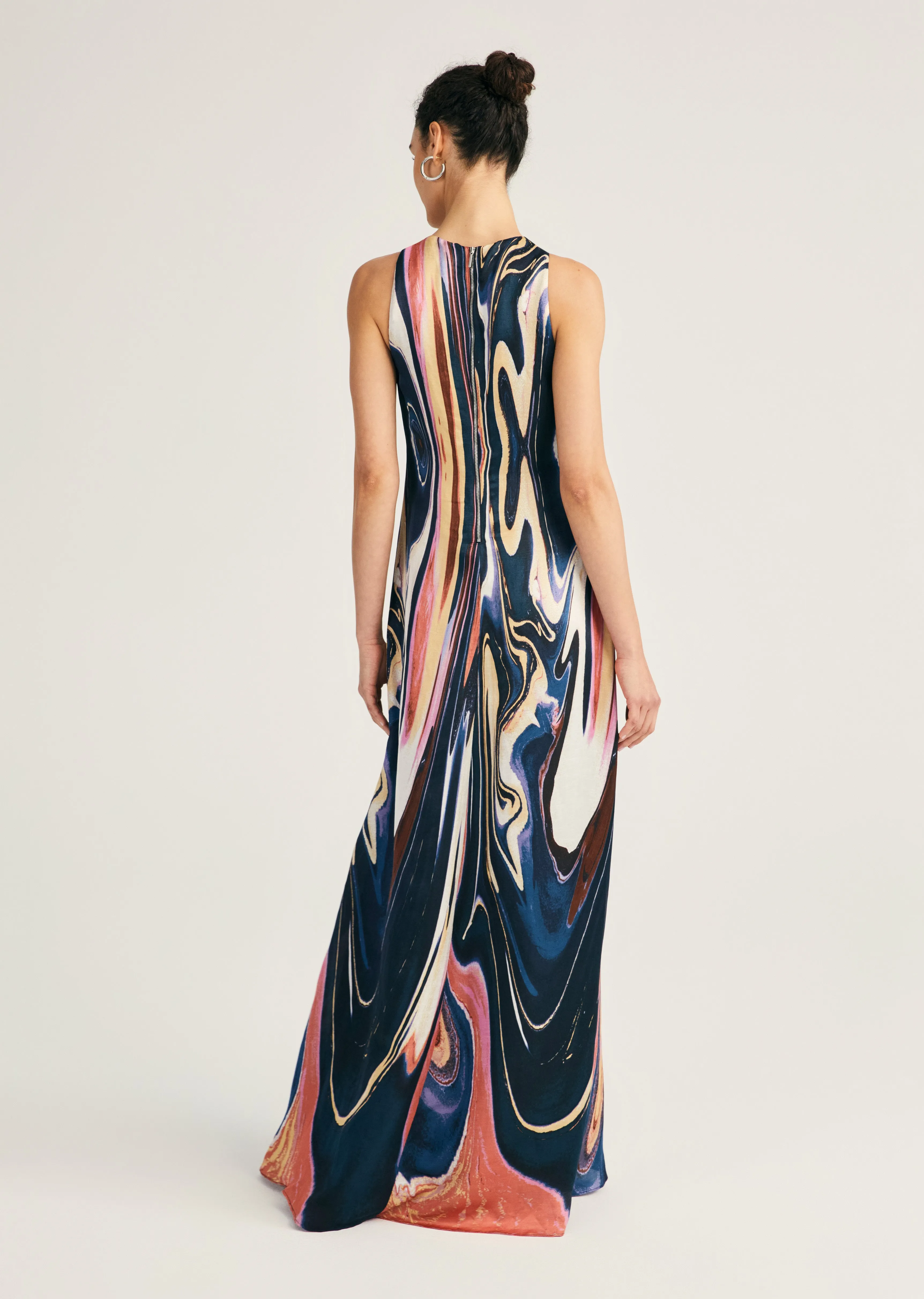 Inaya Sleeveless Maxi Dress - Marble Multi sold by Derek Lam product image thumbnail 4