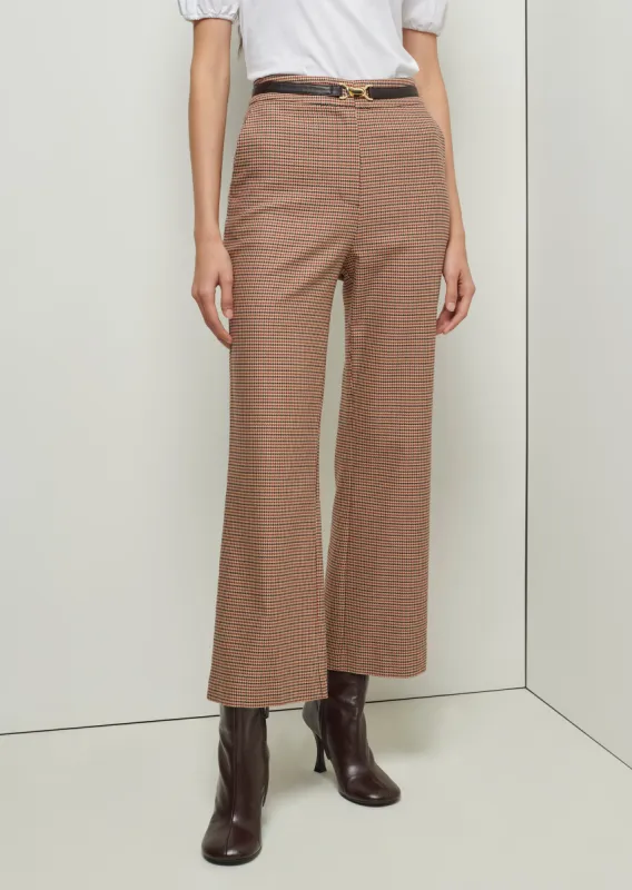 Ronnie Crop Wide Leg Pants - Camel Multi made by Derek Lam