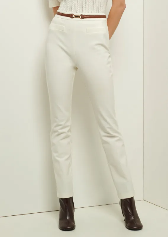 Fia Slim Pants - Soft White sold by Derek Lam